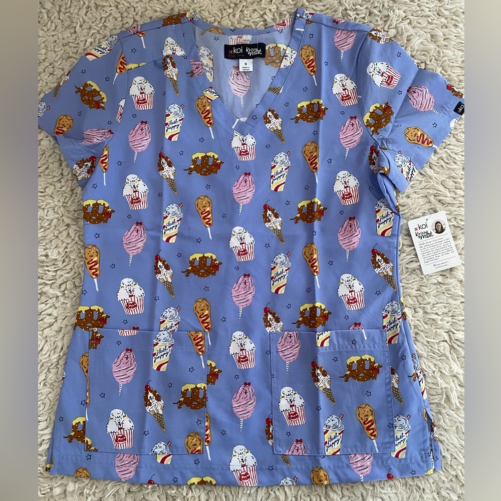 Koi x Krissy Mast Scrub Top